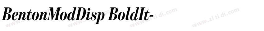 BentonModDisp BoldIt字体转换 BentonModDisp BoldIt字体转换